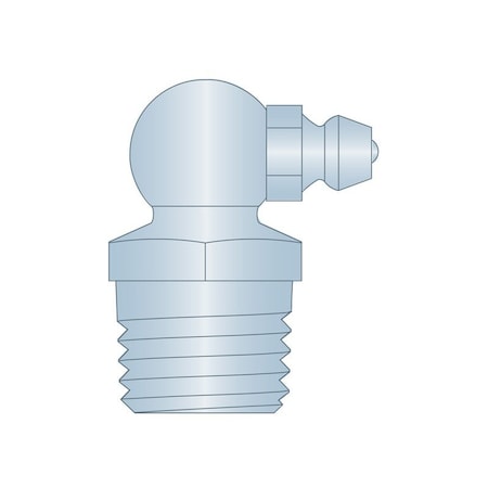 Heritage Industrial Grease Fitting, 1/4"-18PTF 90D CS Z3 H1690Z3